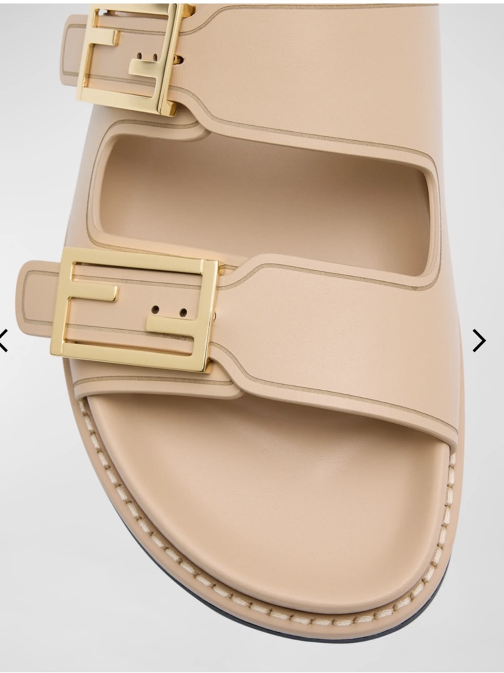 Fendi
F Buckle Leather Slide Sandals
$995
Color:BEIGE
Gently used
9.5B / 39.5EU - Picture 4 of 16